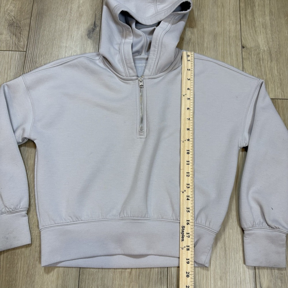 Abercrombie Kids Neoknit Pullover Quarter Zip Hoodie Sweatshirt Youth Size 11/12 - Picture 6 of 8